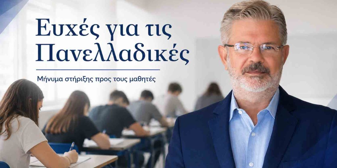 Ευχές του Γιώργου Οικονόμου στους μαθητές για τις Πανελλαδικές Εξετάσεις
