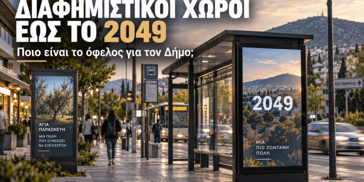 Αγία Παρασκευή: Ερωτήματα της «Νέας Αρχής» για την παραχώρηση διαφημιστικών χώρων έως το 2049